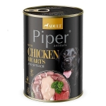 PIPER konzerva pre psov s kuracími srdiečkami a špenátom 400g