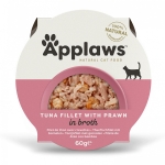 Vanička APPLAWS Cat Tuna Fillet with Prawn in Broth 60g
