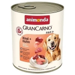 Konzerva GranCarno ADULT hovadz+kura 800g