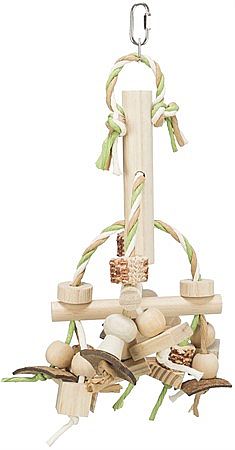 1206da9dd1c1dc47f9416e46bee979de77960db8 Toy with paper bands, wood, coloured, 31 cm, multi coloured – Obrázok 1