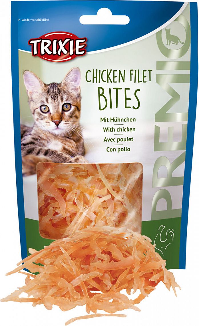 153f9ad99e00919578a24631092cddb205c2999b PREMIO Chicken Filet Bites, 50 g – Obrázok 1