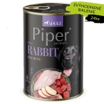 PIPER konzerva pre psov s králikom a jablkom 24×400g