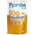 MONGE GRILL JUNIOR kuracie s morkou pre šteniatka 100g kapsička pre psy