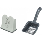 Litter scoop with holder, L