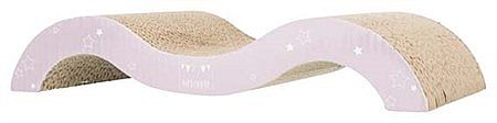 21d780b253b091e5a547f1b503ed5874585033cd Junior scratching wave, 38 × 7 × 18 cm, light lilac/mint – Obrázok 1