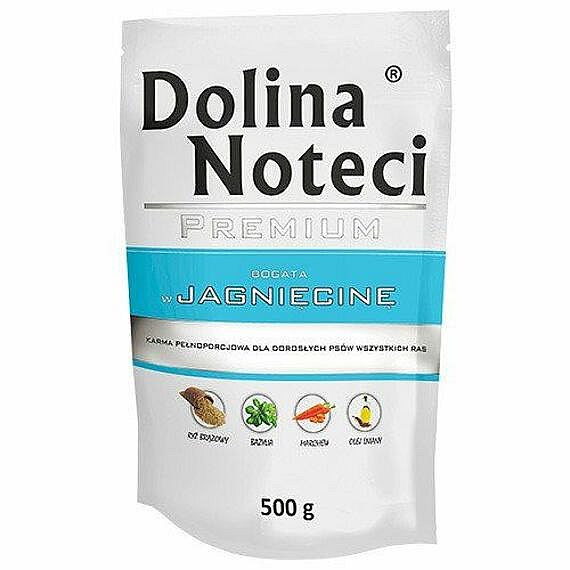 21eeba3765f3a916864813c1538245e7c352a3d8 DOLINA NOTECI PREMIUM kapsička 500g - jahňacia – Obrázok 1