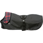 Hermy coat, S: 43 cm, black/red