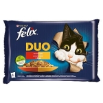FELIX Fantastic DUO Multipack 4x85g kura/ hovädzie/ morka/ jahňacie