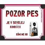 Tabulka pozor pes Amity