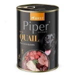 PIPER konzerva pre psov s prepelicou a brusnicami 400g