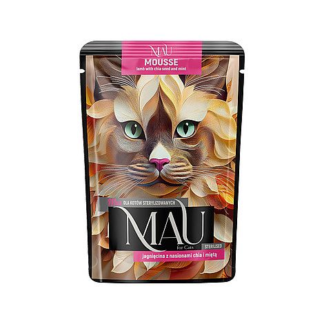2e3dd9d2f16217ee138918efd5ae75dc347c494a MAU kapsička Mousse Sterilised Lamb with Chia Seed & Mint 85 g – Obrázok 1