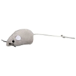 Mouse, plush, catnip, 5 cm, bulk, grey