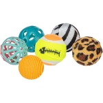 Set of balls, various types, ø 4 cm, 6 pcs.