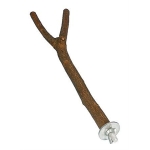 Perch, Y-shape, screw fixing, bark wood, 35 cm/ø 18 mm