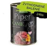 PIPER konzerva pre psov so zverinou a tekvicou 24×400g