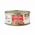 Konzerva APPLAWS Dog taste toppers Chicken with beef in gravy 156g
