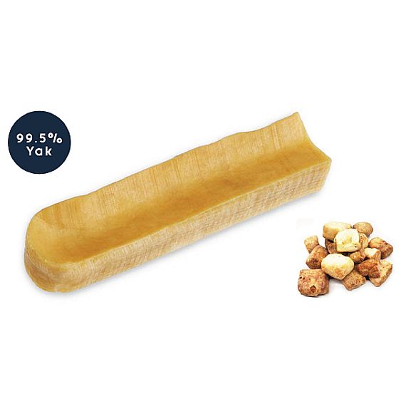4272347d0c47dcd9dc20b10ac4e567fc49726186 BlooChoo YAK Choo Small, 100% prírodná syrová tyčka z jačieho mlieka, 30-50 g – Obrázok 1