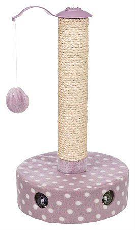 46c05e963a039dea994be88646697e92076534a5 Junior scratching post, fleece, 47 cm, light lilac – Obrázok 1