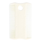 Flea and dust comb, double-sided, plastic, 9 cm
