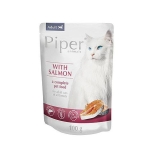 PIPER CAT Adult kapsička s lososom pre mačky 100g