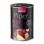 PIPER konzerva pre psov s hovädzími držkami a červenou repou 400g