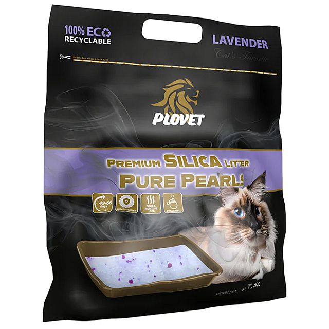 507d697ba3c8ed5baabeff259339f701f966624a Plovet Premium Silica Lavender 7,5L silikagél – Obrázok 1
