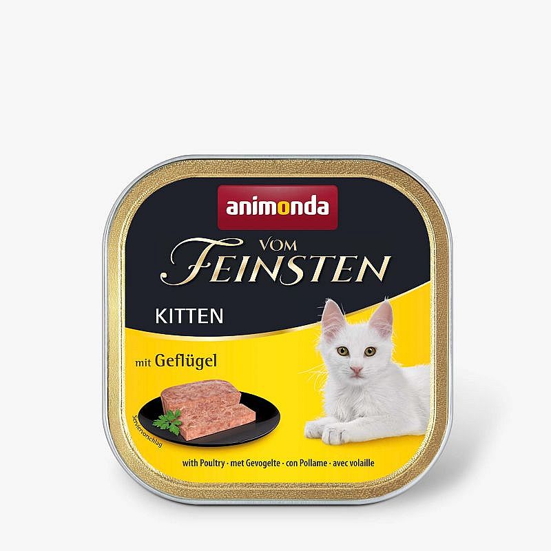6080515a77630c7e2b5147d96f17e4d99c49ff52 VomFein. KITTEN 100g - hydinové – Obrázok 1