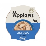 Vanička APPLAWS Cat Tuna Fillet with Crab in Broth 60g