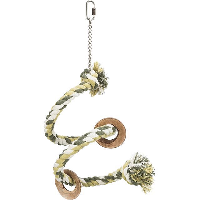 63890795b056468707e86fa986c2b20508f5b74c Rope spiral perch, flexible, with screw fixing, 50 cm/ø 21 mm – Obrázok 1