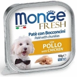 MONGE FRESH - paštika a kúsky s kuracím 100g pre psov