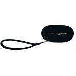 Tracking leash, cotton, M–L: 5 m/20 mm, black