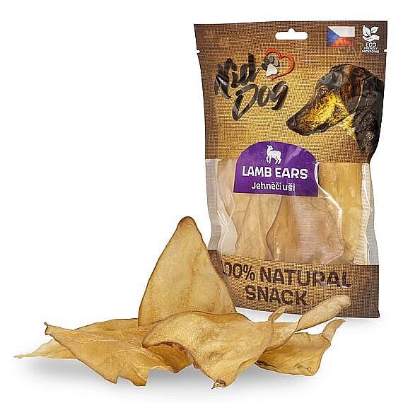 67a6034c7b90b7b01f46c7096484bd4ba981646b KD Natural Snack, jahňacie ucho - malé 5 - 6 ks/ 50g – Obrázok 1