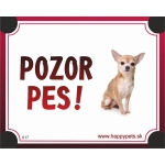 Tabulka POZOR PES  - civava
