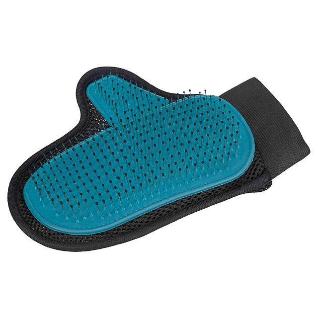 6ba22d52d8e73fbbd5636901b4b7fa8df5368639 Fur care glove, mesh material/TPR/metal bristles, 18 × 24 cm – Obrázok 1