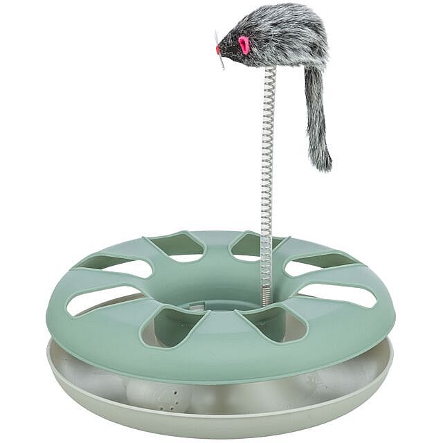 6c98e3c7cd4ab98017dff4830462c507b6252731 Crazy Circle with plush mouse, plastic, ø 24 × 29 cm – Obrázok 1