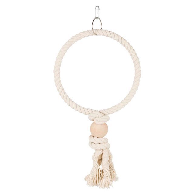 73eb9580bd6f7e35ac3d78bb7b0e6bf30bc1e792 Rope ring with wooden block, ø 24 cm – Obrázok 1