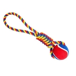 HHD vrhacie preťahovadlo s tenisákom 6cm, 36cm/ 130g zelená,modrá,žltá