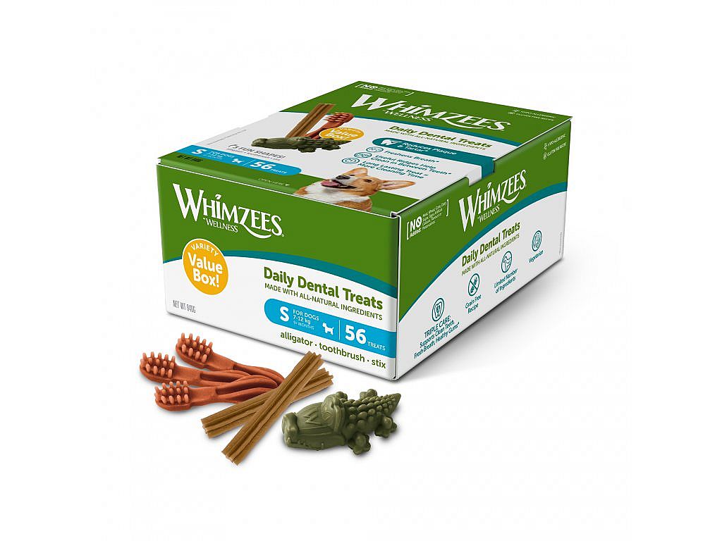 7d86ee2cd09f8562b20d8c4b98fe3f85aaa362d5 WHIMZEES Dental Mix Box S 56ks – Obrázok 1