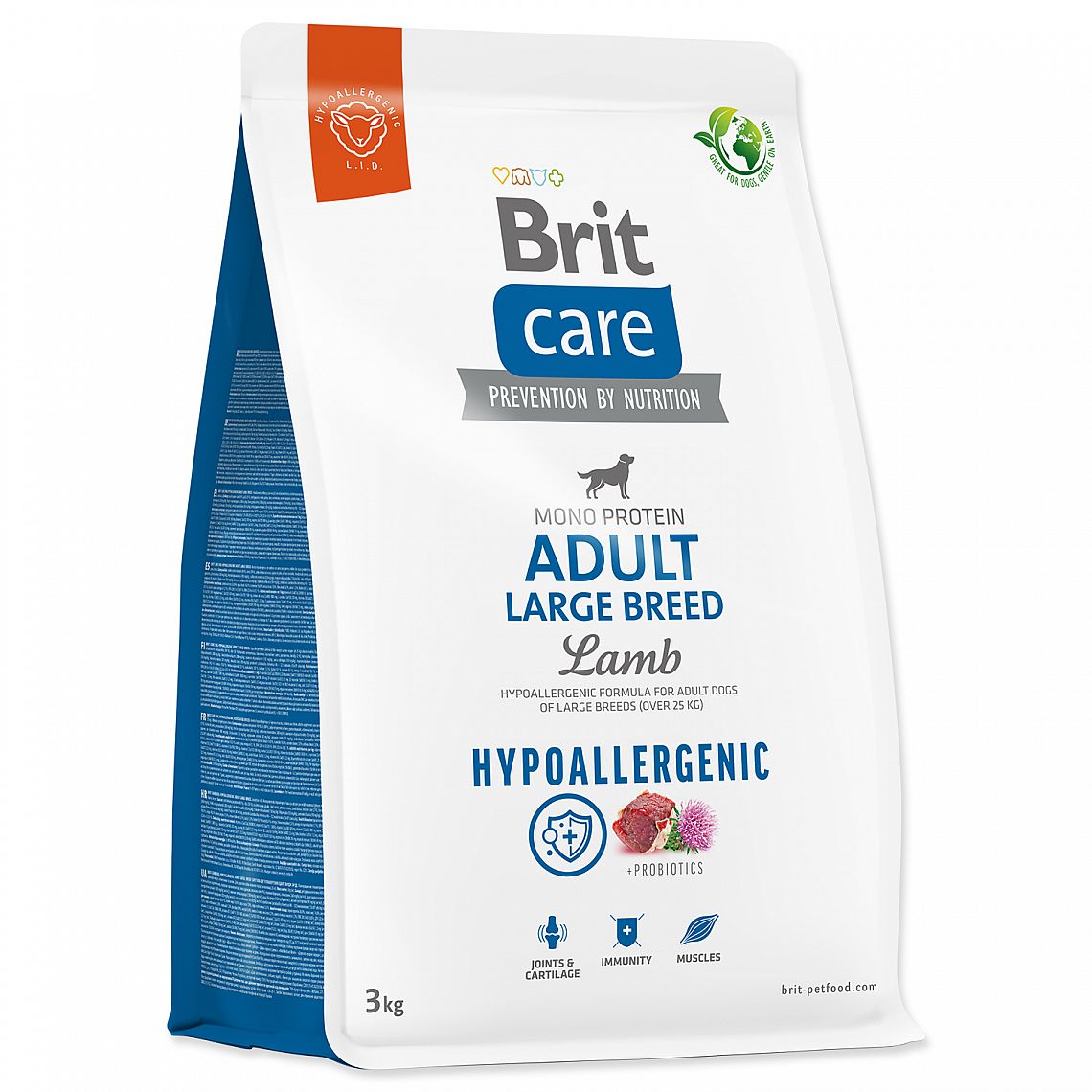 7e2f47801bf9fb93bd87dd121bf07a77cbe87934 BRIT Care Dog Hypoall. Adult Large Breed 3kg – Obrázok 1