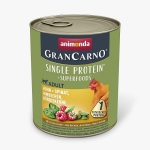 Konzerva GRANCARNO Superfoods 800g - kura, špenán, maliny, tekvicové semienka
