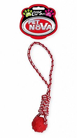 8d38a8e93198c9ec195a14464bdaa3b533cb186b HRACKA - TPR ROPEBALL RED – Obrázok 1