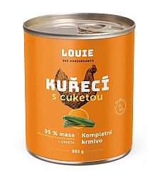 9110b76f2357b72320619e11440bc13368e55943 Konzerva LOUIE kuracie s cuketou 800g pre psov – Obrázok 1