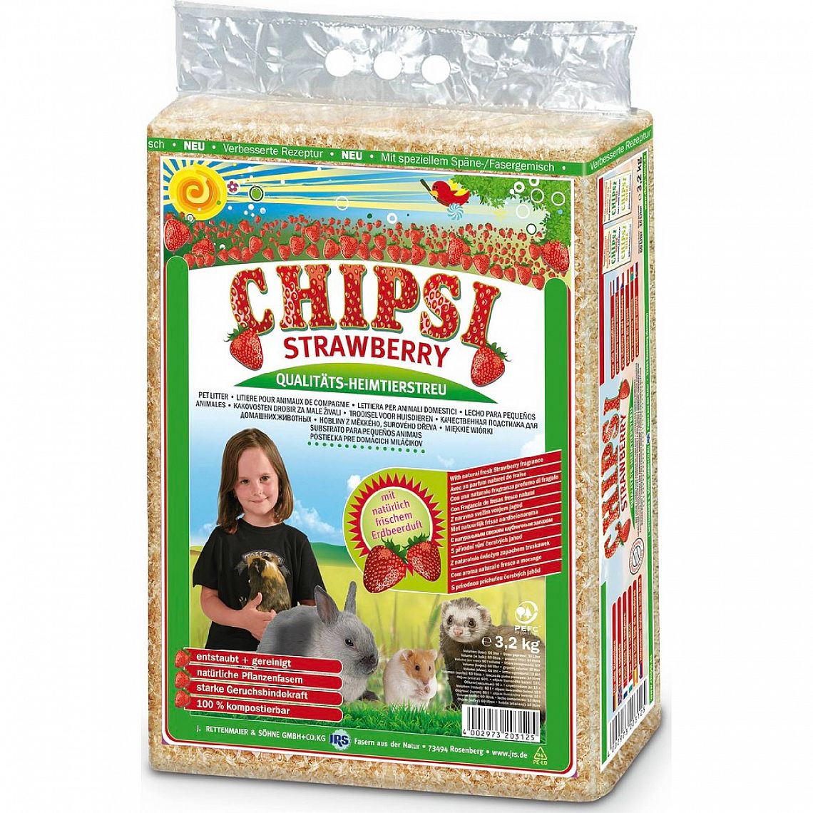 98974345f2177dc114c4fc20e1da501e3a404908 Chipsi - strawberry 15L 1kg – Obrázok 1