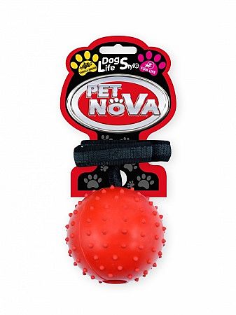 9d2ea689412b90c074aaaa6fd6c54b517972f488 HRACKA - RUB ROPEBALL L RED – Obrázok 1