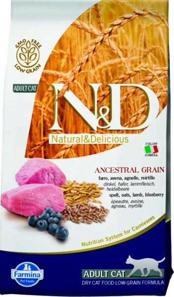 OBC007326-1411489516 Farmina N&D cat AG adult, lamb, spelt, oats & blueberry 1,5 kg – Obrázok 1