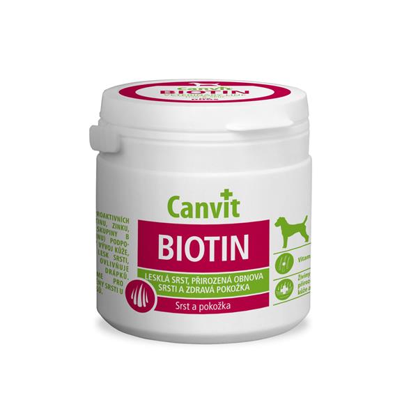 OBC010190-1431932180 Canvit Biotin pre psy 100 tbl. 100 g – Obrázok 1