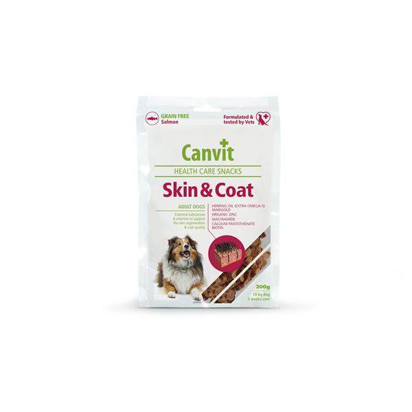 OBC010736-1434022182 Pamlsok Canvit Health Care dog Skin & Coat Snack 200 g – Obrázok 1