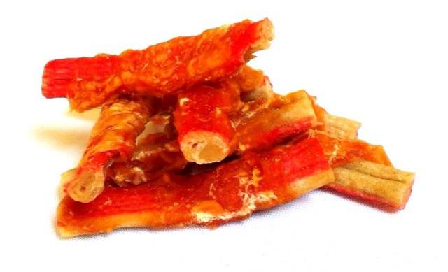 OBC012323-1455716370 Pamlsok Salač Tyčinka krabia obalená kuracím mäsom 250 g – Obrázok 1