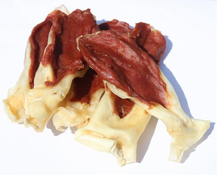 OBC013604-1475831082 Pamlsok Salač Uši králičie plnené kačkou 100 g – Obrázok 1