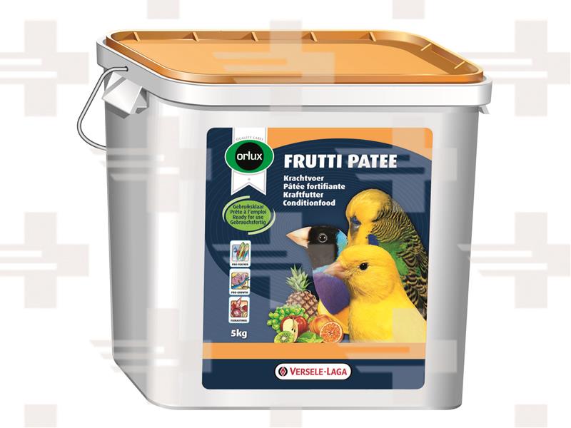 OBC015358-1506425485 VL Orlux Frutti Patee- vaječný sypký pamlsok s medom a ovocným biskvitom pre kanáre, exoty a malé papagáje 5 kg – Obrázok 1